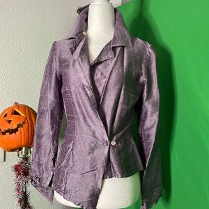 Washed silk dupioni top blouse asian designer asymmetrical construction